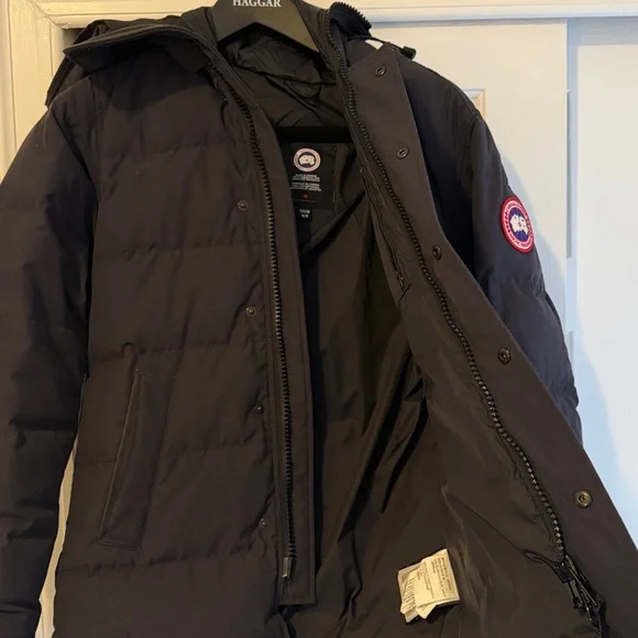 Canada Goose Navy Carson Hooded Puffer Jacket